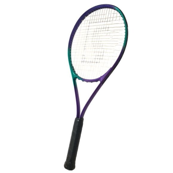 Spalding ASTA 100 Tennis Racquet 4.5 Grip Graphite Racket With Cover Purple Teal - Picture 4 of 16